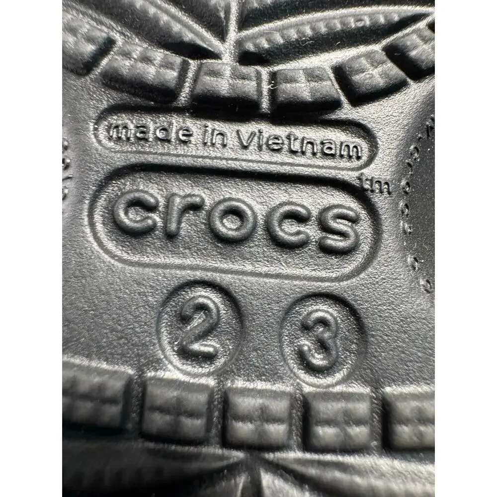 Crocs Classic Clog Kids C2/3 Black Slip On Shoes Sandals